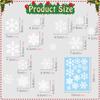 BMS841-845 Pegatina de Navidad Esmerilada Electrostática para Vidrio PVC Sin Adhesivo Protección Pájaro Anticolisión Pegatina para Vidrio