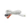 Cable conector de electrodo hembra de hebilla USB Am personalizado a dos de 4.0 mm, cable de conexión de electrodo para fisioterapia con medidor de pulso de frecuencia media y baja