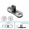 Joyería para perforaciones europea y americana clavo óseo enterrado ancla de cuero injerto de piel clavo de piel personalizado acero de titanio popular en Europa y América clavo enterrado corporal