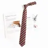 Corbata Retro Rayas Rojas Estilo Universitario Perezoso JK Decoración Camisa Mujer Corbata de Mano DK Accesorios para Hombre Moderno