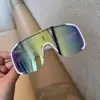 Novos Óculos Esportivos à Prova de Vento de Armação Grande Moda Masculina e Feminina para Ciclismo ao Ar Livre Montanhismo Proteção UV Proteção Solar
