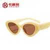Óculos de Sol Gatinho de Nicho Moda Fotografia de Rua Estilo Europeu e Americano Celebridade da Internet Óculos de Cor Gelatina Estilo ins Óculos de Sol da Moda para Mulheres
