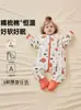 Saco de dormir infantil Candy Teddy, modelo outono e inverno, algodão puro Classe A, regulador de temperatura, saco de dormir anti-chute para bebê, macacão infantil de peça única