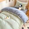 Set de Tres Piezas de Algodón para Cama de Dormitorio de Estudiante 2025 Nuevo Individual Algodón Cama Sábanas Funda de Edredón Juego Completo de Ropa de Cama