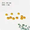 Rueda de Cuentas Doradas Chapadas en Plata S925 Cuentas para Atar Cuentas de Linterna Cordón para Pulsera Collar Adorno Cuerda diy Producto Semi-acabado
