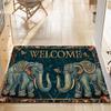 Alfombra de piso americana semicircular transfronteriza, especial para entrada, absorbente, antideslizante, alfombrilla para pies, puerta de cocina, resistente a la suciedad, alfombra, venta al por mayor