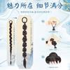 Novo Estilo Chinês Trançado Estilo Antigo Bolha Trança Longa Hanfu Cheongsam Boxe Torção Cabelo Artificial Rabo de Cavalo Peruca Trança