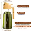 Garrafa Spray de Óleo de Vidro para Uso na Cozinha, Design Integrado de Spray e Despejo, Sem Gotejamento, Controle Preciso de Óleo, Garrafa de Óleo Tipo Pressão