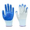 Guantes de Protección Laboral, Engrosados con Recubrimiento de Caucho Nitrilo, Transpirables, Antideslizantes, Resistentes al Desgaste, Multiusos, Resistentes al Aceite, con Recubrimiento de Caucho