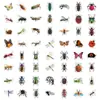 100 animales de dibujos animados originales decoración de insectos carcasa de teléfono móvil taza de agua refrigerador guitarra recompensa para niños pegatinas de graffiti