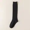 Meias 3/4 para mulheres, primavera e outono, pernas bonitas, modeladoras, meias de compressão, meias longas, femininas, absorventes de suor, resistentes a odores, JK, brancas, meias acima do joelho