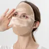 "Procesamiento y Personalización" Máscara Solar Huaye de Seda para Rostro Completo Anti-UV Seda de Morera Máscara Grande Transpirable Ciclismo