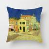 Fronha de Almofada Pintura a Óleo Van Gogh Amazon Capa de Almofada para Sofá Casa Girassol Autorretrato Estrela Impressa