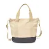 Bolso Cubo de Mano Simple Estilo Coreano de Retazos Gran Capacidad Ligero Bolso de Hombro Casual Versátil para el Trabajo Bolso Cruzado para Mujer