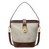 Bolso de Mano Casual de Moda para Mujer Nuevo Retro Simple Bolso Balde Nicho Bandolera de Hombro Bolso Sobaco Bolso de Mujer