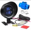 Medidor Redondo LED Modificado para Coche 10MM Medidor de Temperatura de Agua para Coche Medidor Digital Redondo de Temperatura del Agua Medidor LED
