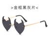 Nuevas Gafas de Sol de Diablito Personalizadas, Gafas de Sol Transfronterizas Europeas y Americanas Personalizadas y de Moda para Graduación, Gafas de Sol sin Montura con Forma Especial