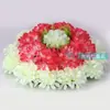 Simulação de sacrifício de flores Qingming círculo de crisântemos 50cm Guirlanda artificial festival Qingming proteção ambiental exibição no Cemitério Memorial guirlanda