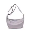 Bolsa de Ombro Feminina Leve Simples Versátil Estilo Coreano Nylon Mochila Pequena Versátil para Trabalho e Deslocamento Crossbody