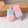 Resina Fofo Brinquedo de Comida Gradiente Sorvete Creme Cola DIY Capa de Celular Grampo de Cabelo Acessórios de Cabelo Copo de Água Adesivo Materiais de Produção