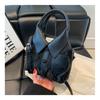 Bolsa para Roupas Estilo Coreano Nova Tendência de Moda 2025 Bolsa de Estilo Casual Simples Cor Sólida Bolsa de Ombro Único Transversal para Mulheres