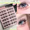 Pestañas Postizas Transfronterizas con Gran Volumen, Diseño de Margaritas Pequeñas, Estilo Manga Dulce y Fresco, Fáciles de Crear Maquillaje de Ojos Versátil, Pestañas Postizas sin Pegamento