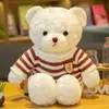 Muñeco Oso de Peluche Vestido, Lindo Oso con Suéter de Juguete, Regalo de Cumpleaños para Niños, Juguete de Peluche, Se Puede Imprimir con Logo