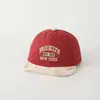Gorra Infantil con Ala Suave, Diseño Lindo de Cachorro, Sombrero de Sol Casual para Bebé, Gorra de Béisbol Bloque de Color con Letras