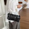 Bolso nuevo de eslabones pequeños de 2026, con detalles de lentejuelas, un diseño único y un estilo moderno y chic adecuado para eventos nocturnos, se lleva como bolso de hombro, bolso de mano o bolso cruzado