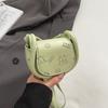 Bolsa Pequena Mini Moda para Mulheres 2025 Primavera e Verão Nova Tendência Bolsa Sela Estilo Coreano Nicho Ombro Transversal Em Relevo