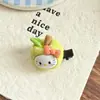 Lindo Clip de Pelo KT Cat Manzana Pato de Goma Tridimensional Ins Estilo Dulce Corazón de Chica Flequillo Clip Lateral tamaño pequeño Dibujos Animados Accesorios para el Cabello Mujer
