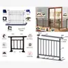 Conjunto Completo de Accesorios para Barandilla de Acero Zincado Base de Fijación Soporte Lámina de Hierro Cubierta Ovalada Soporte en Forma de Z Cubierta Decorativa Valla Sin Soldadura