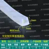 Tira de borde en forma de U de silicona transparente, tira de borde de vidrio, tarjeta de 1234567810 mm, tira de borde de tablero de chapa, tira en forma de U