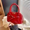 Bolso bandolera de hombro para mujer, estilo coreano, sencillo y combinable, de color liso, estilo primavera 2025
