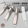 Set de Cortaúñas Nuevo de Acero Inoxidable de Fábrica Set de Cinco Piezas de Cortaúñas Set Completo de Herramientas Oblicuas para Manicura y Manicura