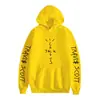 Tamanho europeu Tamanho europeu Suéter com capuz casual estampado do cantor europeu e americano Travis Scott para casal