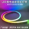 Atacado de fábrica nova tira decorativa colorida de silicone flexível para exterior luz mágica de baixa voltagem tira de luz