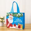 Sacola de Natal Amazon Personalizada Desenho Animado Papai Noel Boneco de Neve Não Tecido Laminado Sacola de Presente em estoque