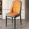 Cadeira de Chá de Luxo Leve, Banqueta de Ferro Forjado para Maquiagem, Cadeira de Lazer, Cadeira de Mahjong, Cadeira de Jantar com Almofada Macia, Cadeira de Metal para Uso Doméstico com Encosto