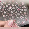 Pegatinas para Uñas con Flores Secas Simuladas Estilo Nuevo Flores Florecientes de Primavera Jardín de Monet Florales Pequeños en Relieve de Flores Secas