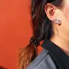 Diseño de Joyería con Sentido de Estilo de Corte Europeo y Americano Colgante de Nariz de Cerdo Collar Pulsera para Mujer Set de Joyería de Acero de Titanio