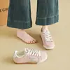 Estrellas diseño resistente al desgaste sentido suave suela blanda Zapatos de Argán con cordones superficie de cuero retro zapatillas deportivas de tabla transpirables color de bloqueo de nicho estudiante