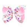 Horquilla de unicornio con bronceado de deseo transfronterizo de AliExpress, gran lazo, tocado para niños, 6 pulgadas, mismo estilo JOJO