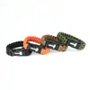 Pulsera de Supervivencia Trenzada de Paracord de Siete Hilos con Silbato y Iniciador de Fuego de Emergencia - Pulsera de Cordón de Paracaídas para Salvar Vidas