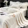 Primavera/Verão 2026 Novo Fresco Seda Verão Colcha Ar Condicionado Colcha Cobertura de Cama Conjunto Quatro Peças Edição Rose Love