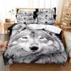 Kit de comercio exterior transfronterizo con estampado animal, funda de edredón con impresión digital 3D, ropa de cama de Amazon de tres piezas al por mayor