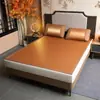 Esterilla de verano plegable, nuevo estilo 2026, adecuada para dormitorios de estudiantes, uso individual, también se puede usar como esterilla doble, hecha de seda de hielo y ratán, tamaño adulto, esterilla de hierba