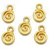 Acessórios de joias DIY em liga padrão espiral anel de mosquito pingente pulseira criativa colar pingente decorativo B206