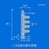 Conectores cónicos de plástico, conectores de cuatro vías/cinco vías/seis vías/diez vías de diámetro igual y diámetro variable, divisores de flujo de agua