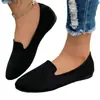 Zapatos Planos de Gamuza con Punta Afilada Estilo Coreano para Mujer, Zapatos de Salón de Suela Blanda de Boca Baja para Primavera y Otoño, Zapatos Cómodos para el Trabajo, Tallas 36-43